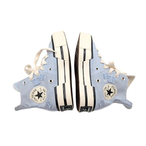 Converse Chuck 70 Plus 3D Flowers Unisex High Top Shoes Blue Size USW5/M3 EU35 - Picture 7 of 11